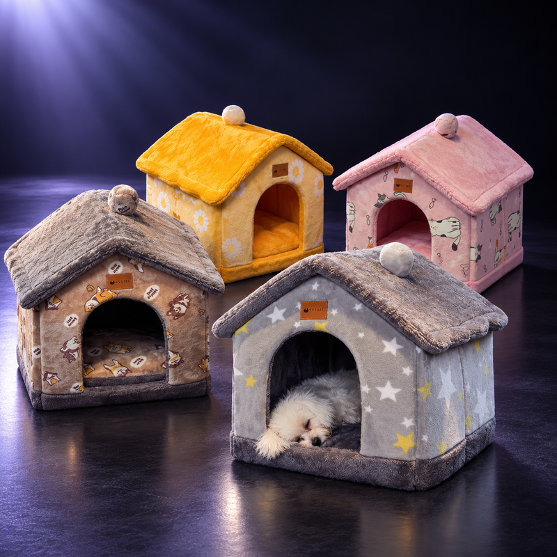 Maisonnette pliable pour chat et petit chien